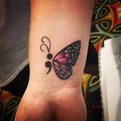Tatuajes Con Punto Y Coma Muñeca
