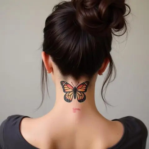 Lưu Ý Khi Xăm Hình Bướm Ở Sau Gáy