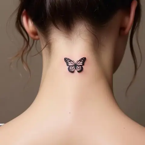 Ý Nghĩa Sâu Sắc Của Hình Xăm Con Bướm Ở Sau Gáy
