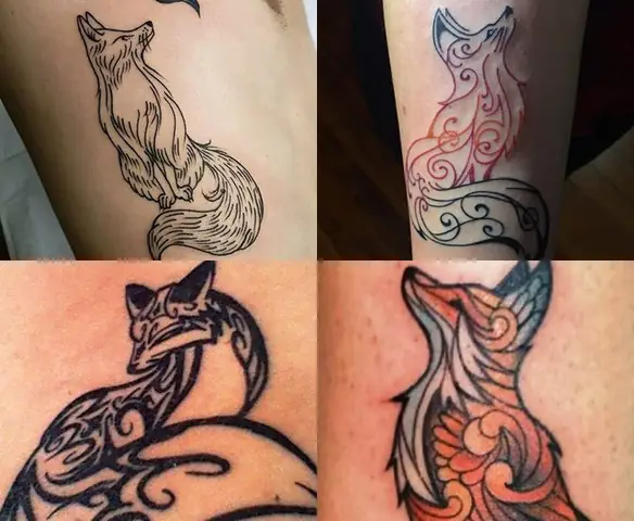 Hình Tattoo Con Cáo Phong Cách Tribal Hình Tattoo Con Cáo Phong Cách Tribal
