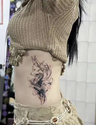 Hình Xăm Hồ Ly 9 Đuôi Mini