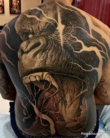 Hình Xăm Con Khỉ Kín Lưng Bùa Hộ Mệnh Cho Người Tuổi Khỉ Ở Rio Tattoo Studio