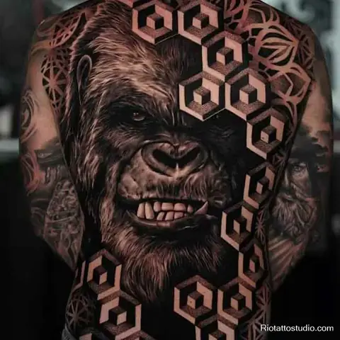 Hình Xăm Con Khỉ Kín Lưng Bùa Hộ Mệnh Cho Người Tuổi Khỉ Ở Rio Tattoo Studio