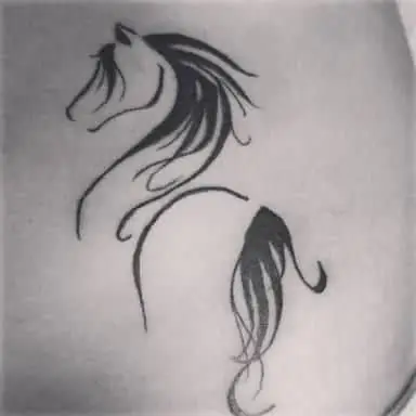 Hình Xăm Con Ngựa Mini Cho Nữ