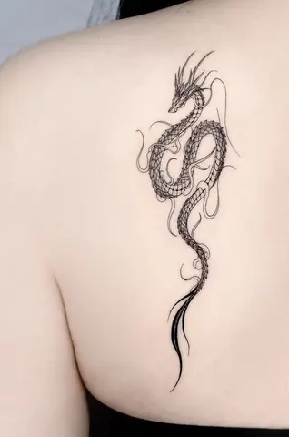 Hình Xăm Rông Mini Dành Cho Nữ