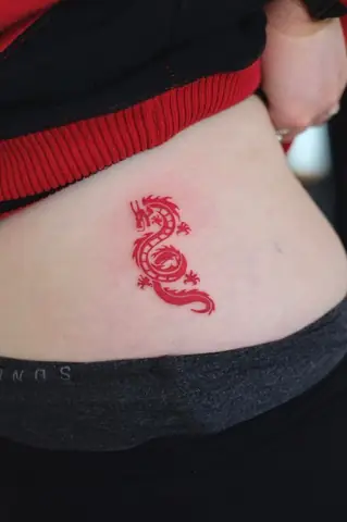 Hình Xăm Rông Mini Dành Cho Nữ