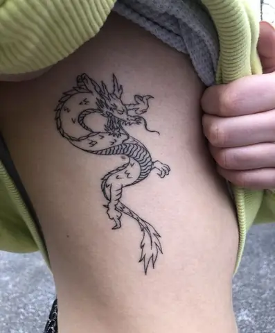 Hình Xăm Rông Mini Dành Cho Nữ