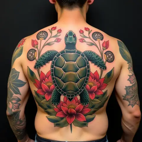 Góc Nhìn Phong Thủy Về Hình Xăm Con Rùa Full Lưng Góc Nhìn Phong Thủy Về Hình Xăm Con Rùa Full Lưng