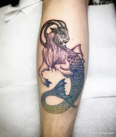 Hình Xăm Cung Ma Kết Cho Nam Thể Hiện Bản Lĩnh Ở Rio Tattoo Studio