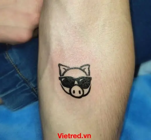 Hình Xăm ‘heo Đeo Kính Râm’