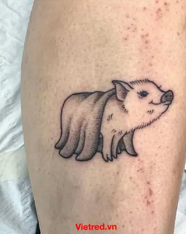 33. Hình Xăm ‘lợn Trùm Mền’