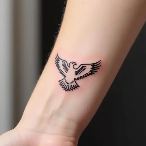 Hình Xăm Đại Bàng Tối Giản (minimalist) Hình Xăm Đại Bàng Tối Giản (minimalist)