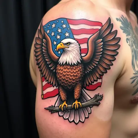 Hình Xăm Đại Bàng Truyền Thống (old School/american Traditional) Hình Xăm Đại Bàng Truyền Thống (old School/american Traditional)