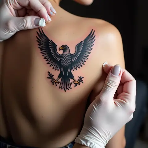 Chăm Sóc Hình Xăm Đại Bàng Sau Lưng Sau Khi Hoàn Thành