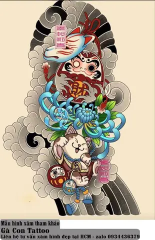 Hình Xăm Daruma Nhật Cổ: Biểu Tượng Của Sức Mạnh Tinh Thần Và Hành Trình Vượt Qua Nghịch Cảnh