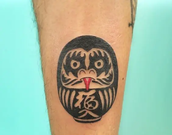 150 Hình Xăm Daruma Trắng Đen