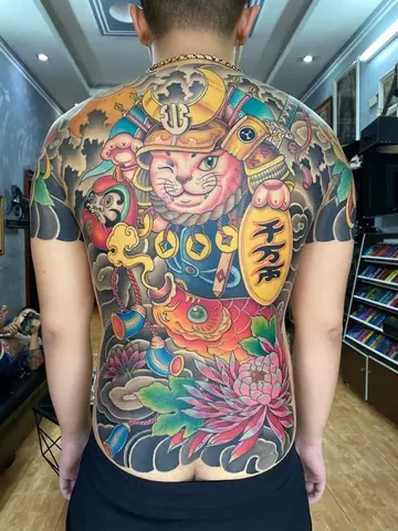 Chăm Sóc Hình Xăm Daruma Và Mèo Thần Tài Sau Khi Thực Hiện