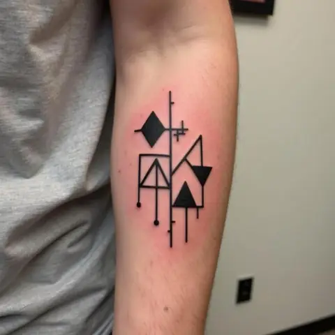 Hình Xăm Geometric (hình Học) Phá Cách