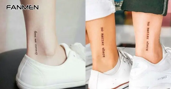 Hình Xăm Chữ Ở Cổ Chân Cho Nam