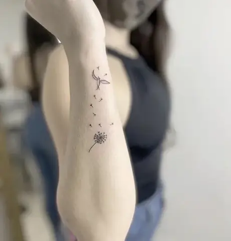 Ý Nghĩa Hình Xăm Đẹp: Hình Xăm Bồ Công Anh