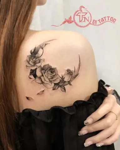 Xăm Hoa Hồng Cánh Tay – Nổi Bật Và Mạnh Mẽ