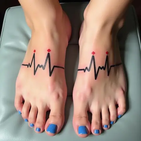Hình Xăm Điện Tim Đôi Và Tình Bạn Vĩnh Cửu
