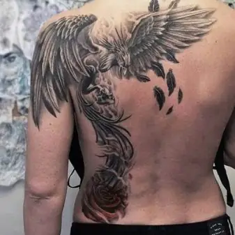 Hình Xăm Đôi Cánh Sau Lưng Nam