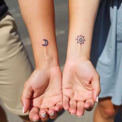 Hình Xăm Đôi Lấy Cảm Hứng Từ Thiên Nhiên