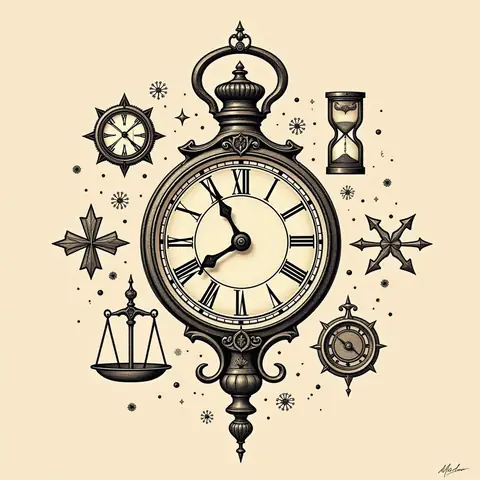 Ý Nghĩa Biểu Tượng Của Hình Xăm Đồng Hồ La Mã