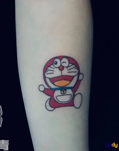 Hình Xăm Doraemon Phong Cách Chibi