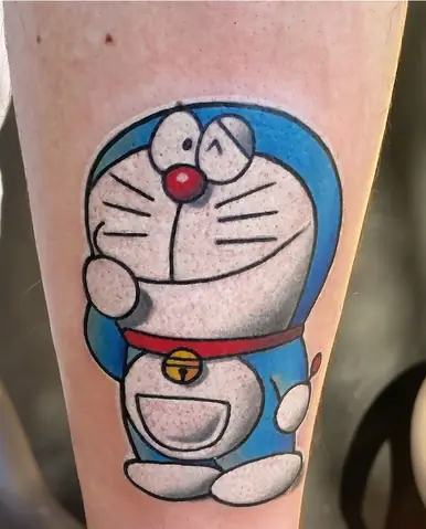 Hình Xăm Doraemon Phong Cách Chibi