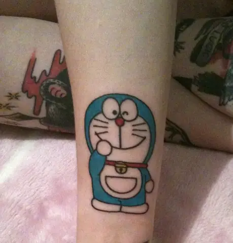Hình Xăm Doraemon Phong Cách Chibi