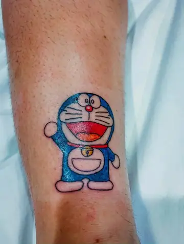 Hình Xăm Doraemon Phong Cách Hoạt Hình