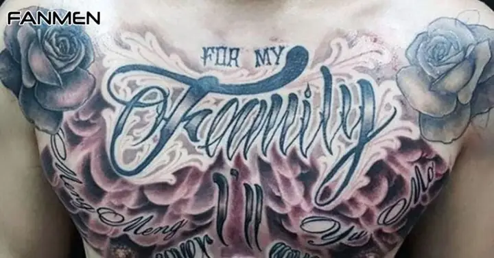 Hình Xăm Family Ở Ngực Cho Nam Hình Xăm Family Ở Ngực Cho Nam