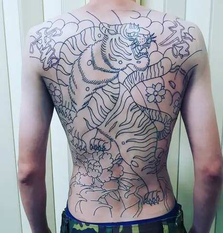 Hình Xăm Hổ Lên Núi Full Lưng Có Ý Nghĩa Gì?