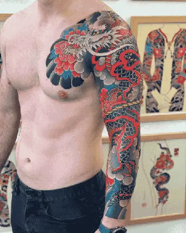 Máº«u Hình Xäm Rá»ng Nháº­t Cá» Full Tay Phá» Biáº¿n
