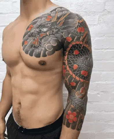 Máº«u Hình Xäm Rá»ng Nháº­t Cá» Full Tay Phá» Biáº¿n