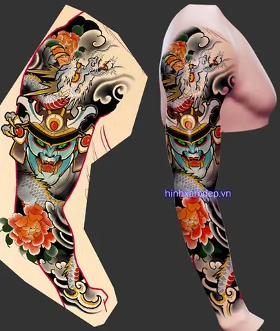 Táº¡i Sao Chá»n Hình Xäm Samurai Nháº­t Cá» Full Tay?