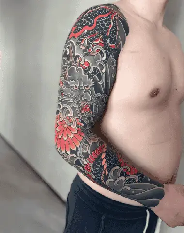 Máº«u Hình Xäm Rá»ng Nháº­t Cá» Full Tay Phá» Biáº¿n