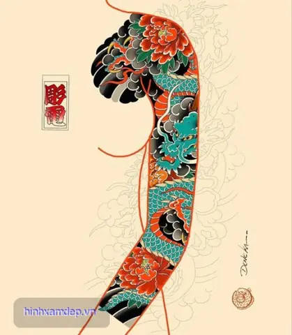 Nhá»¯ng Máº«u Hình Xäm Full Tay Nháº­t Cá» Äáº¹p