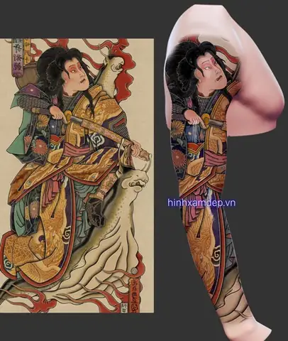 Táº¡i Sao Chá»n Hình Xäm Samurai Nháº­t Cá» Full Tay?