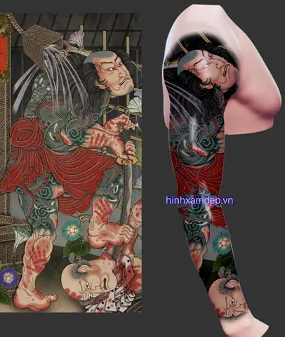 Táº¡i Sao Chá»n Hình Xäm Samurai Nháº­t Cá» Full Tay?