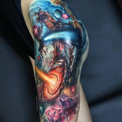 Hình Xăm Galaxy Mini Hình Xăm Galaxy Mini
