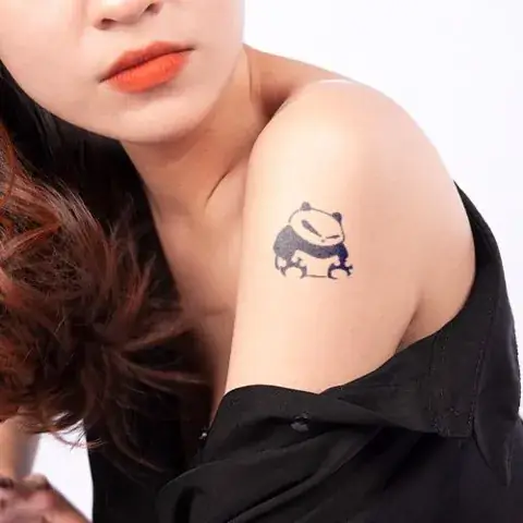 Hình Xăm Gấu Trúc Dí Dỏm, Dễ Thương Dành Cho Nam Cả Nữ