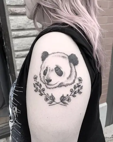 Hình Xăm Gấu Trúc
