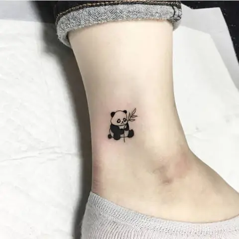 Hình Xăm Gấu Trúc Mini