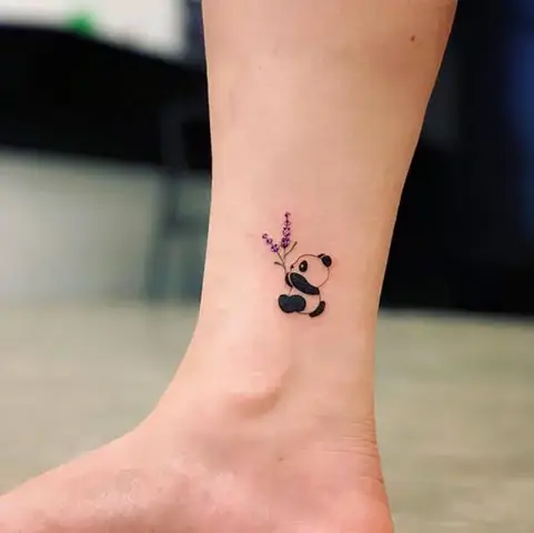 Hình Xăm Gấu Trúc Mini