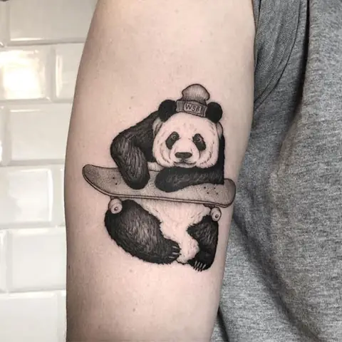 Hình Xăm Gấu Trúc Phá Cách