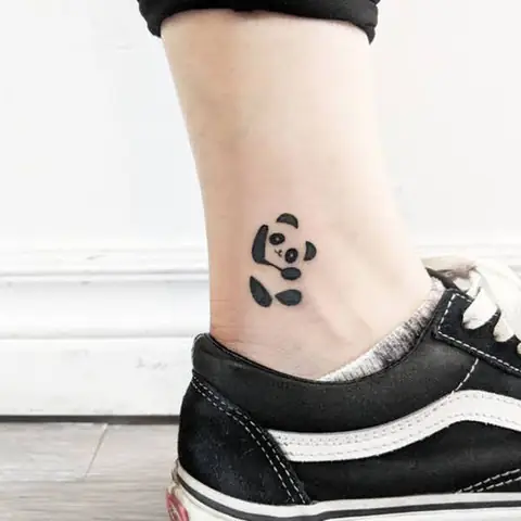 Hình Xăm Gấu Trúc Mini