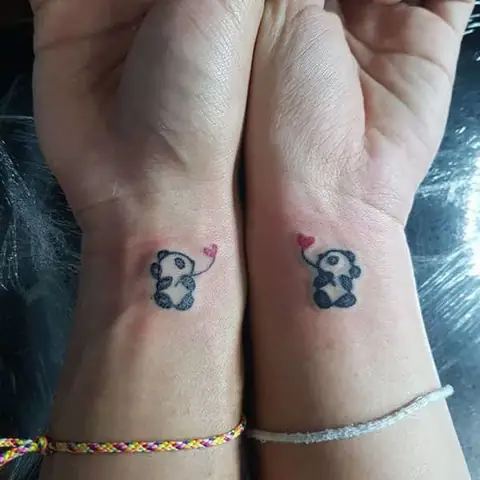 Hình Xăm Gấu Trúc Mini